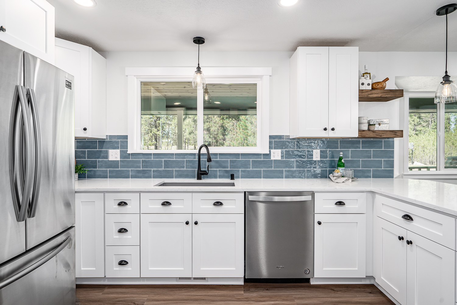 Kitchen renovation detail - custom cabinetry and hardware