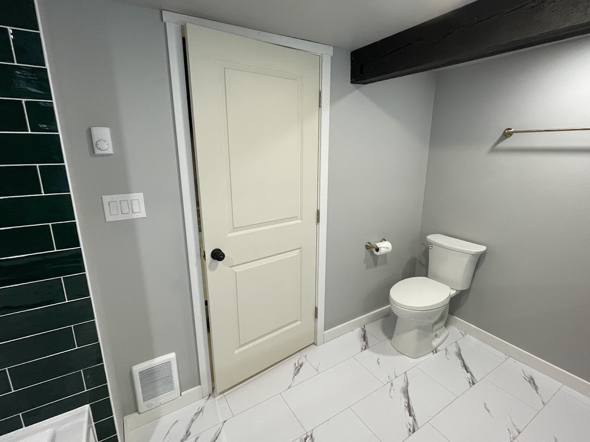 Bathroom vanity and mirror detail